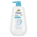 Dove Beauty Gentle Exfoliating Body Wash Pump - Sea Minerals 24hr Lotion-Soft Skin - 30.6 fl oz