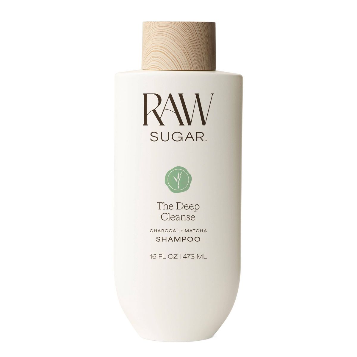 Raw Sugar The Deep Cleanse Clarifying Shampoo - Charcoal + Matcha - 16 fl oz