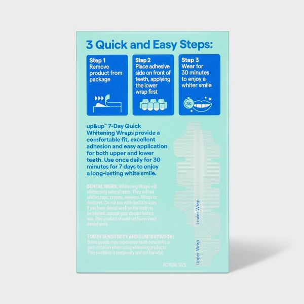 7-Day Quick Whitening Wraps - up&up™