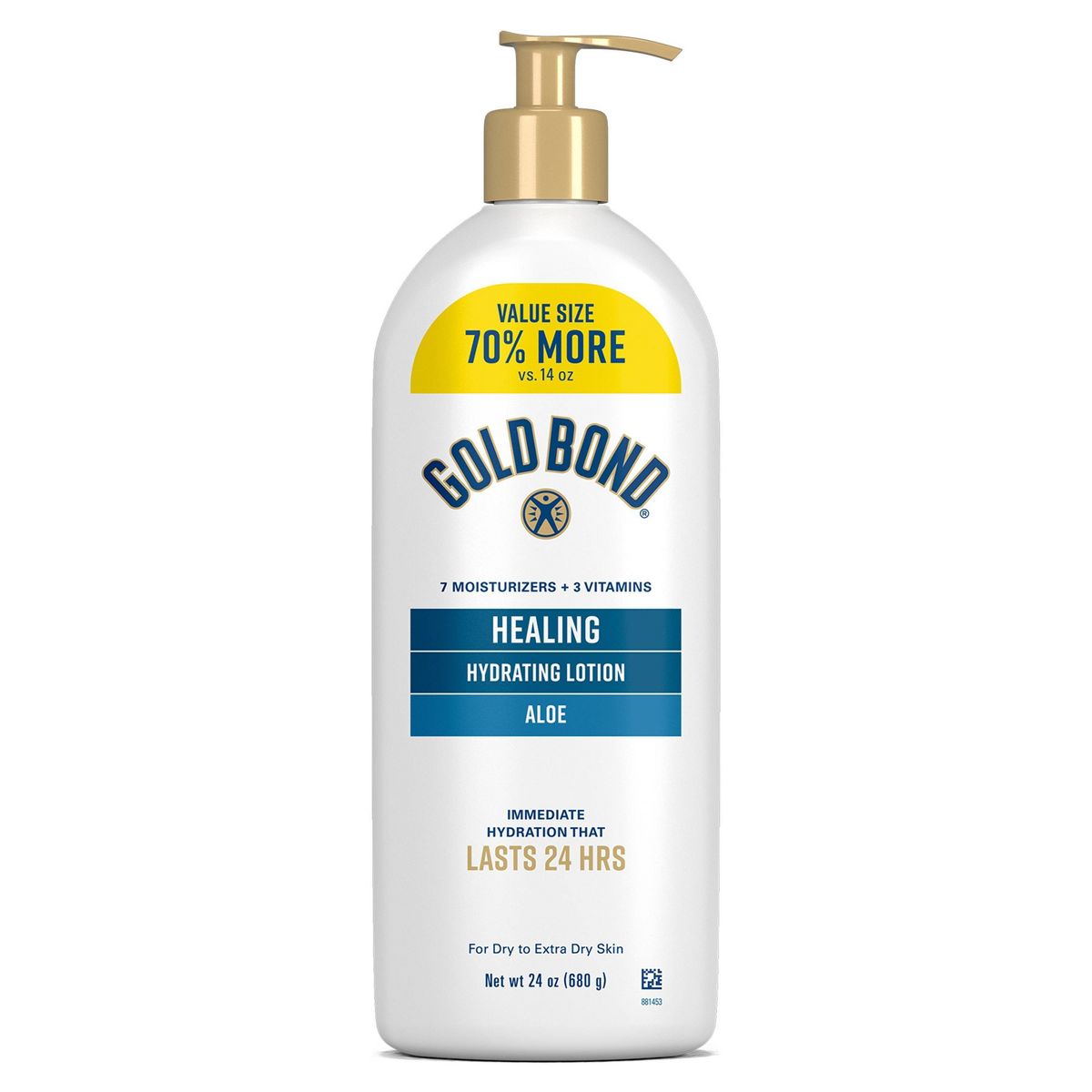 Gold Bond Healing Aloe Hand and Body Dry Skin Lotion - 24oz