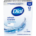Dial Refresh & Renew White Deodorant Antibacterial Bar Soap - 4oz/12pk