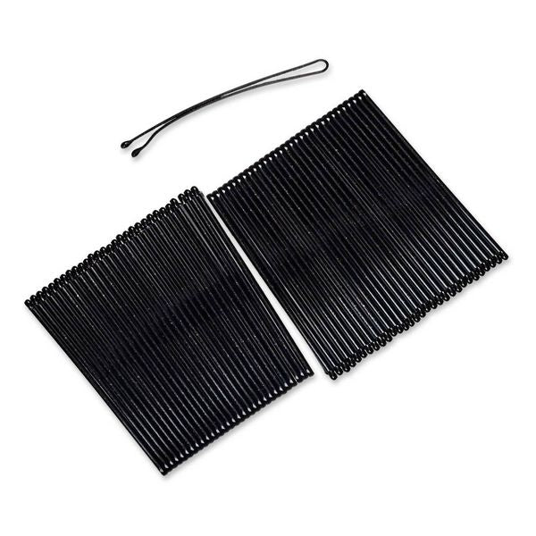 scünci Curved Metal Bobby Pins - Black - All Hair - 60pcs