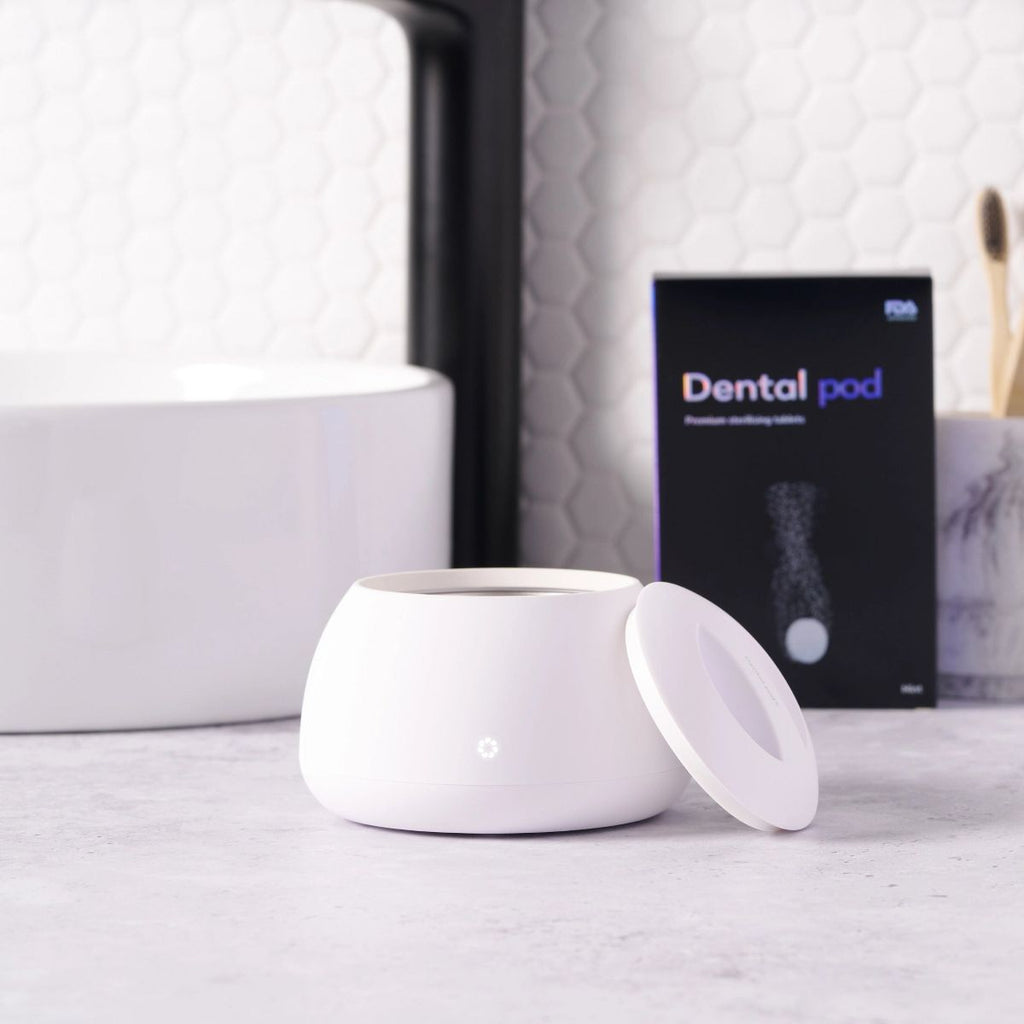 Zima Dental Pod Ultrasonic Cleaner - Retainer Cleaner, Denture Cleaner, Invisalign Cleaner, Night Guard Cleaner, Aligner Cleaner