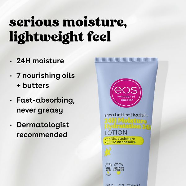 eos Mini Body Lotion - Vanilla Cashmere - Travel Size - 2.5 fl oz