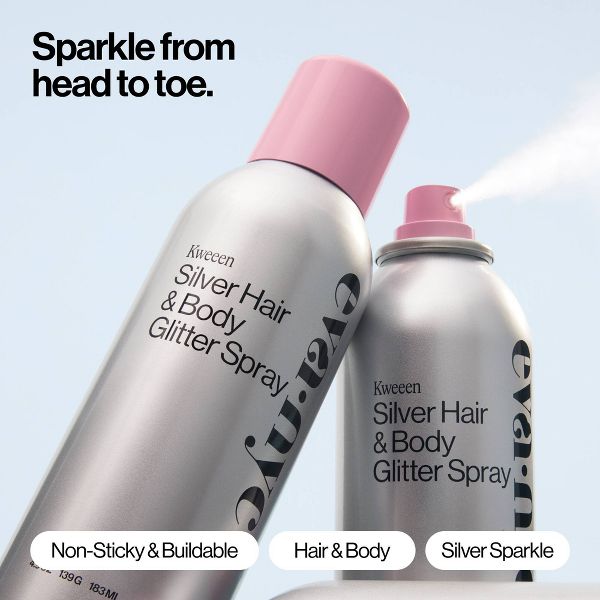 Eva NYC Kweeen Gold Hair & Body Glitter Spray - 4.9oz