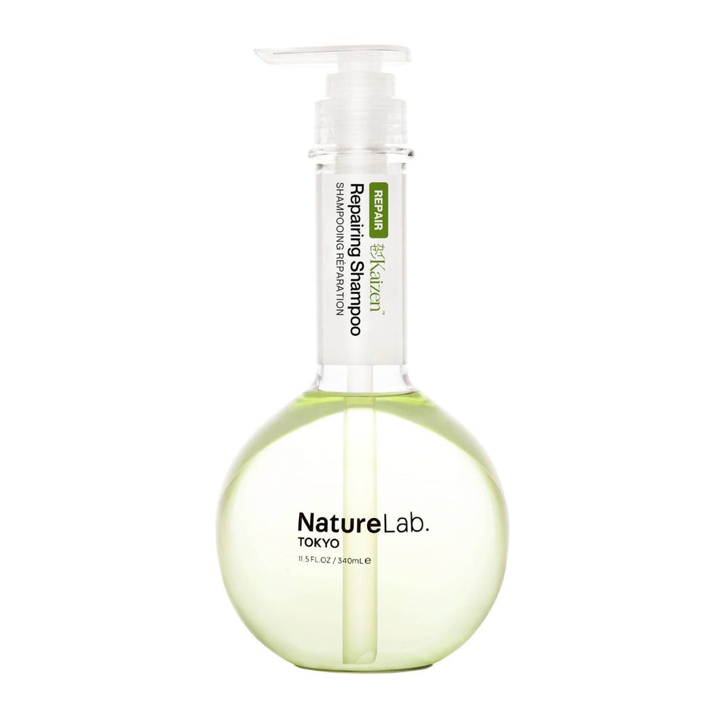 NATURELAB. TOKYO Kaizen Damage Repair Shampoo – Strengthening + Deep Hydration, Soft + Healthy Hair, 11.5 oz