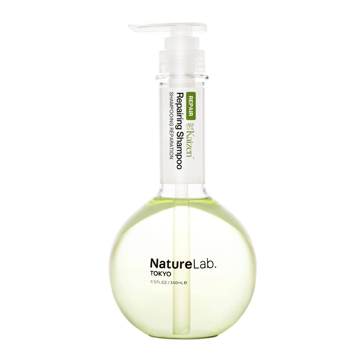 NATURELAB. TOKYO Kaizen Damage Repair Shampoo – Strengthening + Deep Hydration, Soft + Healthy Hair, 11.5 oz