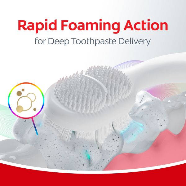 Colgate Total Active Prevention Foaming Clean Manual Toothbrush - Soft - White - 2ct