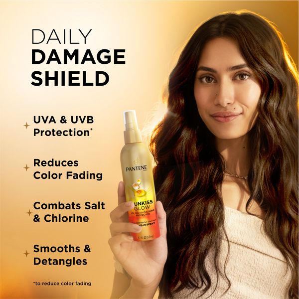 Pantene Sunkiss Glow Spray UV Hair Protection Leave-In Conditioning Treatment 5.7 oz