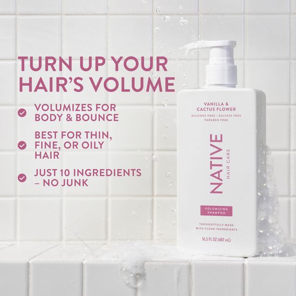 Native Fall Seasonal Vanilla & Cactus Flower Volumizing Shampoo - 16.5 fl oz