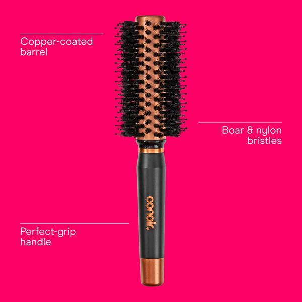 Conair Copper Pro Porcupine Round Hair Brush - Small Barrel - All Hair