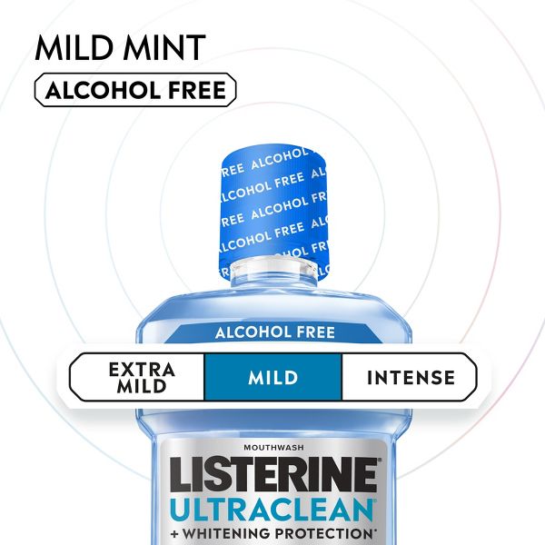 Listerine Ultraclean Alcohol-Free Tartar Control Mild Mouthwash - Arctic Mint - 500ml