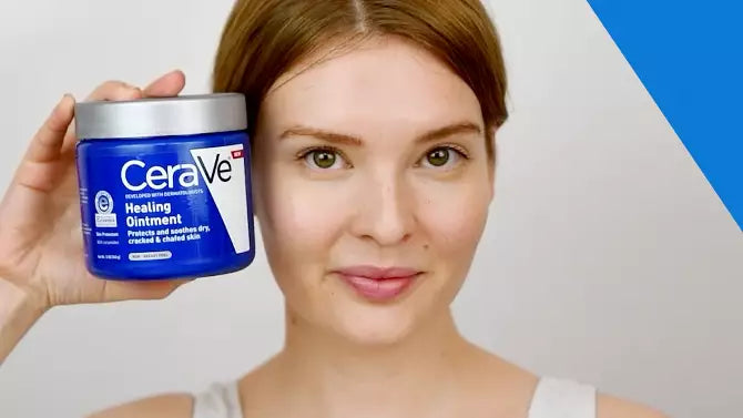 CeraVe Healing Ointment Skin Protectant, Soothes Dry, Cracked and Chafed Skin, Non-Greasy Unscented - 12oz