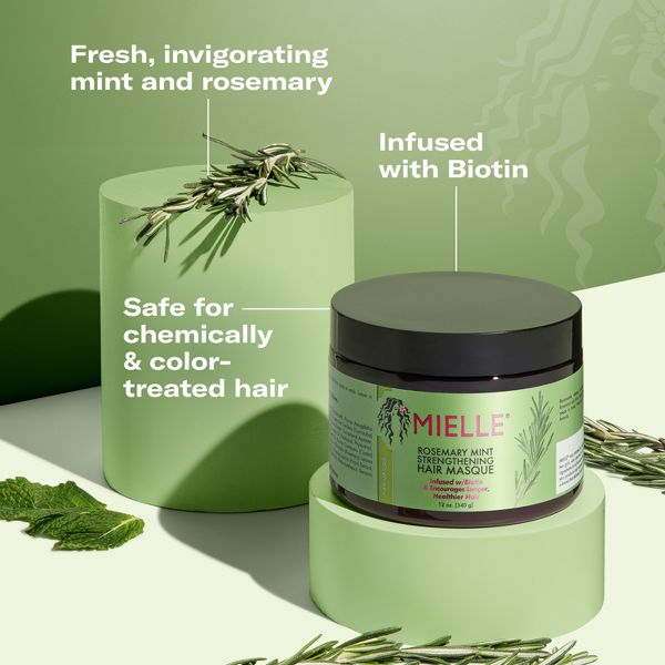 Mielle Organics Rosemary Mint Strengthening Hair Masque - 12oz