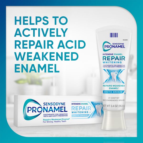 Sensodyne Pronamel Intensive Enamel Repair Fluoride Whitening Toothpaste - Artic Breeze - 3.4oz/2pk