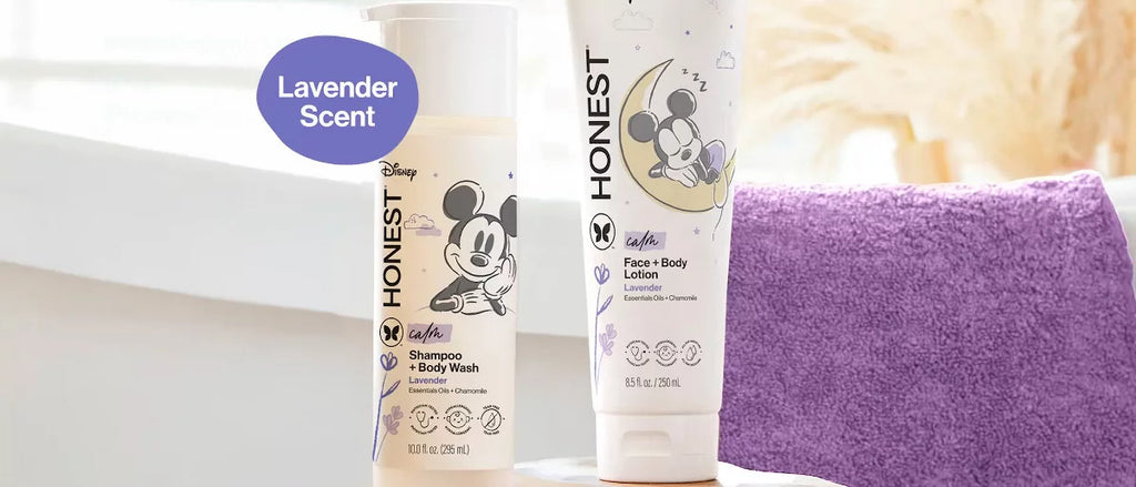 The Honest Company Sensitive Disney Shampoo + Body Wash and Lotion Duo - Fragrance Free - 18.5 fl oz