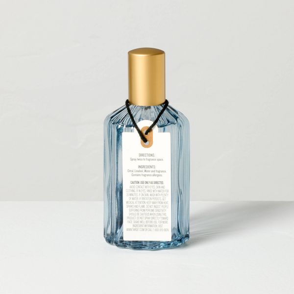 Ribbed Colored Glass Bergamot Room Spray 4.05 fl oz - Hearth & Hand™ with Magnolia
