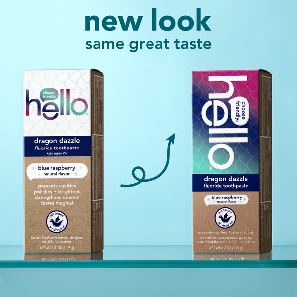 hello Kids' Dragon Dazzle Blue Raspberry Fluoride Toothpaste - 4.2oz