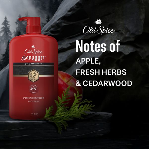 Old Spice Men's Swagger Scent of Confidence Body Wash - Cedar Scent - 24 fl oz