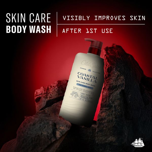 Old Spice Windborn Collection Men's Body Wash for Normal Skin - Coastal Vanilla Scent - 20 fl oz