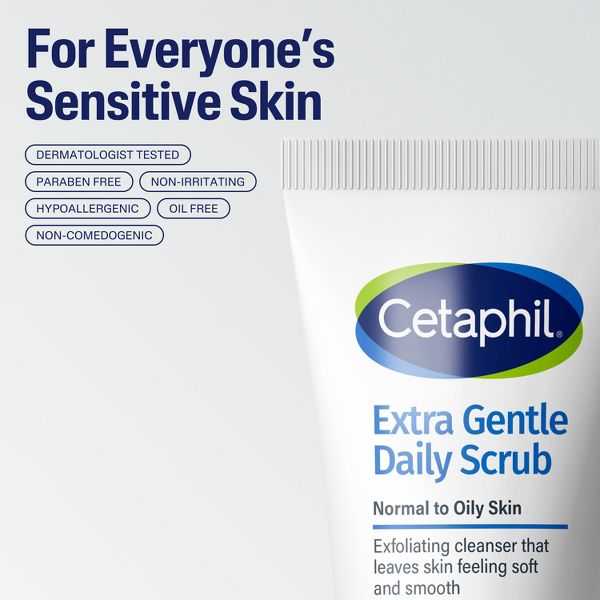Cetaphil Extra Gentle Exfoliating Face Wash Daily Scrub - 6 fl o