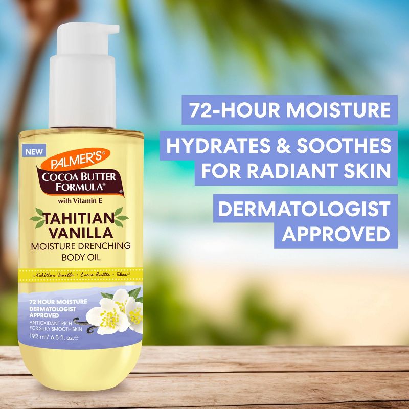 Palmer's Moisture Drenching Body Oil - Tahitian Vanilla - 6.5 fl oz