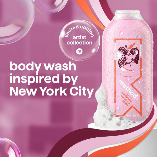 Method Limited Artist Collection Inspired by New York City Body Wash - Vanilla Chai and Cashmere - 18oz