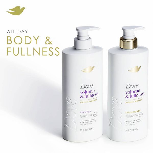 Dove Beauty Volume + Fullness Hair Conditioner Pump with Biotin & Bio-Protein Care - 28 fl oz