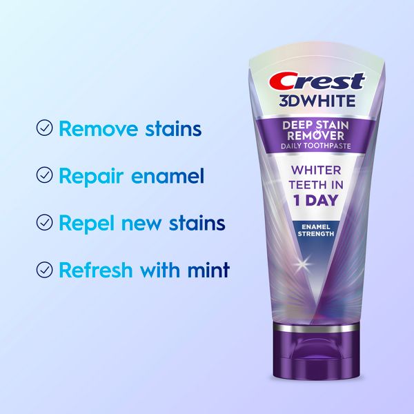 Crest 3D White Deep Stain Remover Enamel Strength - 3.1oz