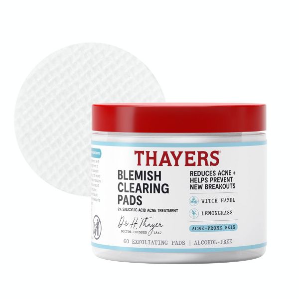 Thayers Natural Remedies Acne Clearing Toner Pads with Salicylic Acid - 60ct