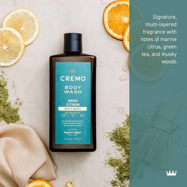 Cremo Body Wash - Aqua Citron - 16 fl oz