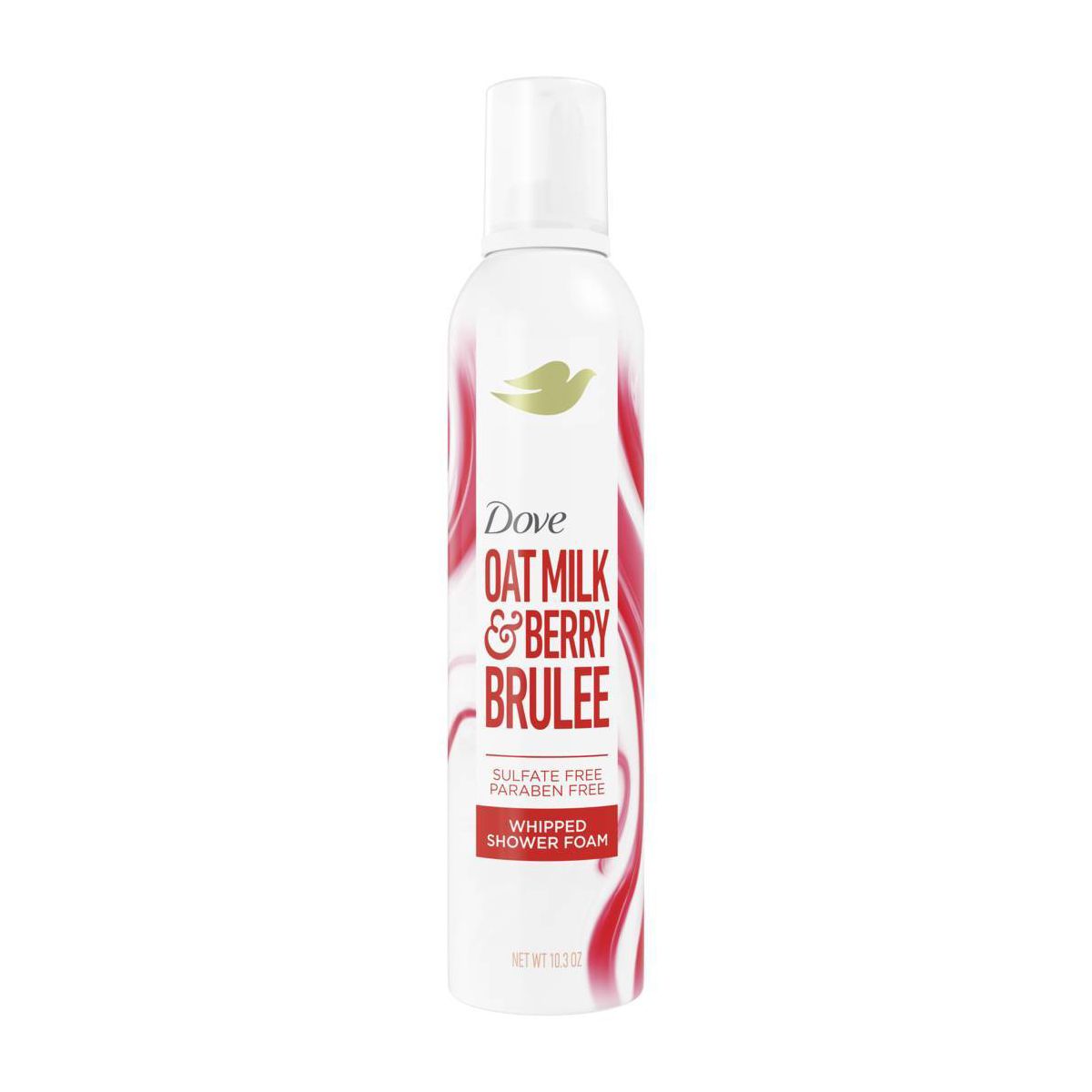 Dove Beauty Whipped Shower Foam - Oat Milk & Berry Brulee - 10.3oz