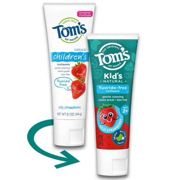 Tom's of Maine Silly Strawberry Kids Fluoride-Free Toothpaste - 5.1oz