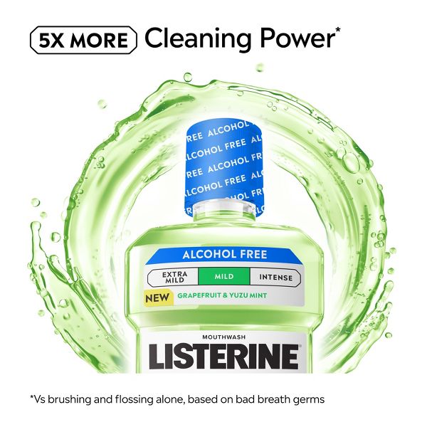 Listerine Alcohol-Free Mild Mouthwash - Citrus Mint - 500ml