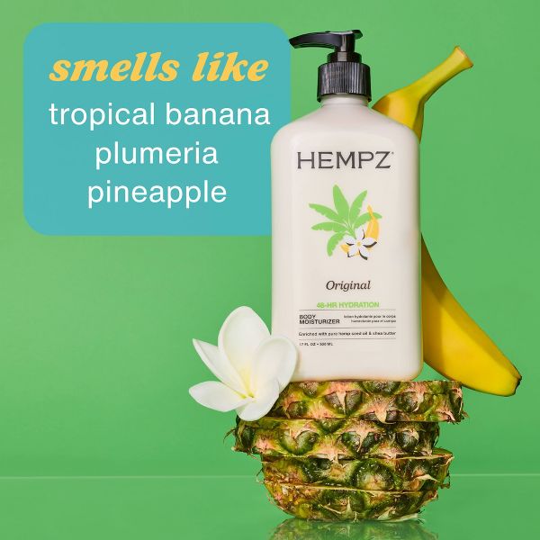 Hempz Moisturizing Body Lotion - Original Floral and Banana - 17 fl oz