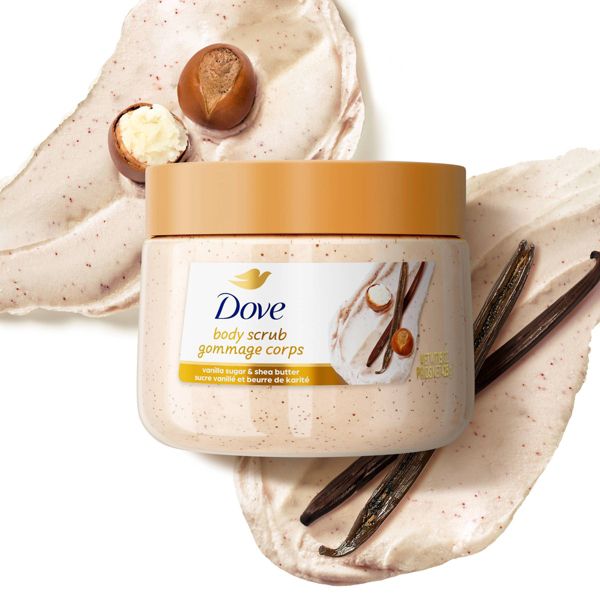 Dove Beauty Exfoliating Body Scrub - Vanilla Sugar & Shea Butter - 15oz