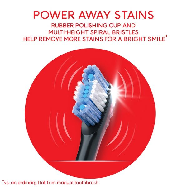 Colgate Optic White Pro Series Sonic Battery Powered Toothbrush - Black