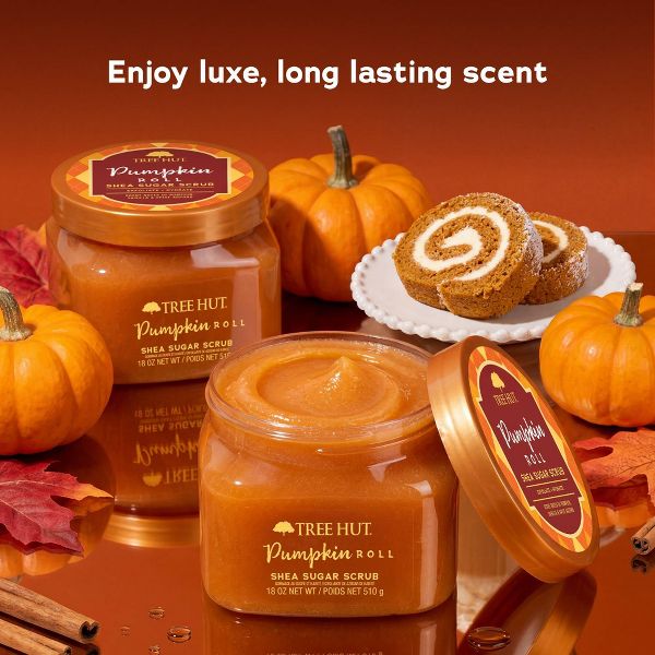 Tree Hut Pumpkin Roll Shea Sugar Body Scrub - 18oz