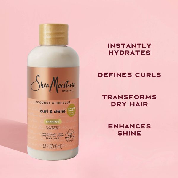 SheaMoisture Coconut & Hibiscus Curl & Shine Shampoo - 3.2 fl oz