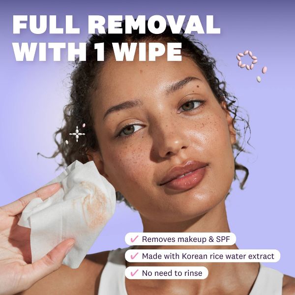 The Face Shop Rice Water Bright Vegan Cleansing Wipes - 50ct