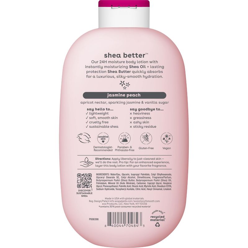 eos Jasmine Peach Body Lotion - 16oz