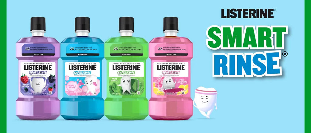 Listerine Total Care Kids Anticavity Mouthwash - Alcohol-Free - Bubble Blast - 16.9 fl oz