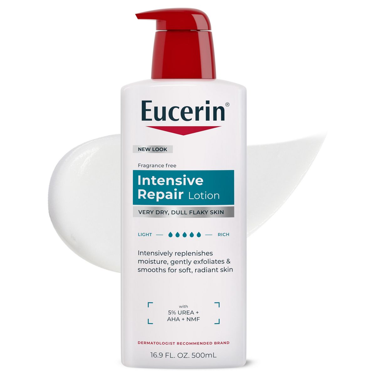 Eucerin Intensive Repair Body Lotion for Very Dry Skin Unscented - 16.9 fl oz