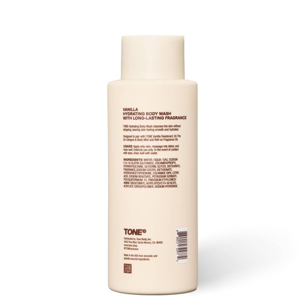 TONE Long-Lasting Fragrance Hydrating Body Wash - Vanilla - 500ml
