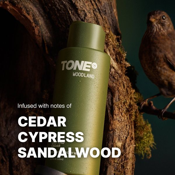 TONE Hydrating Body Wash with Long-Lasting Fragrance - Woodland - 500ml