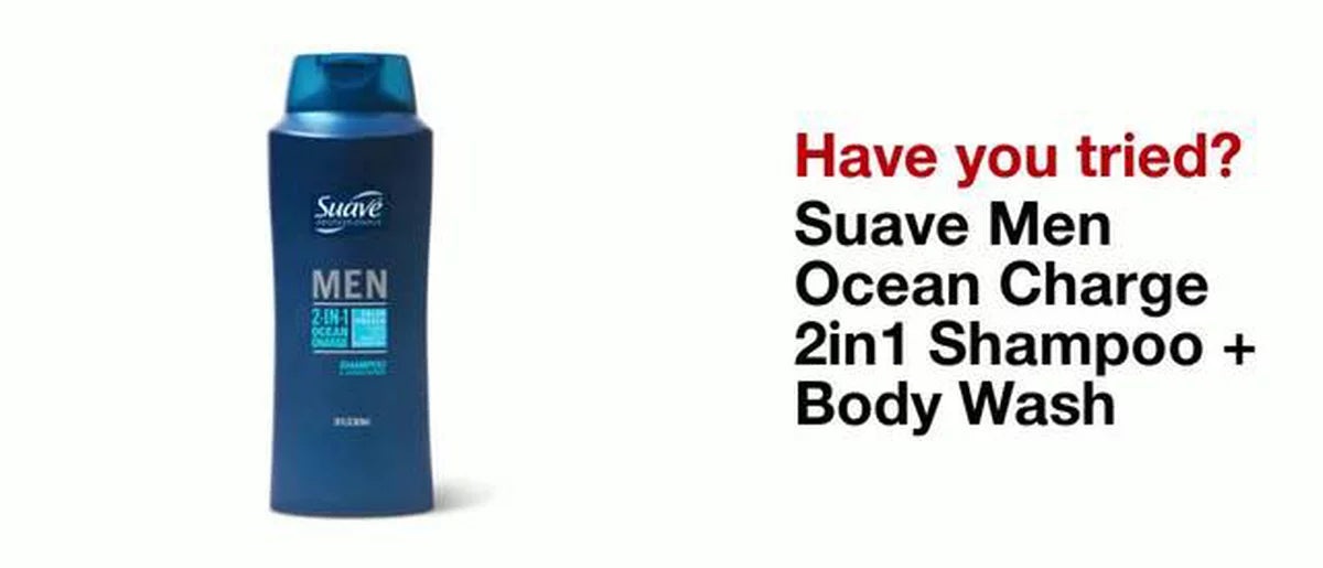 Suave Men 2-in-1 Pump Shampoo & Conditioner - Ocean Charge - 28 fl oz