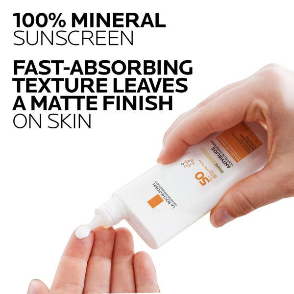 La Roche Posay Anthelios Ultra-Light Fluid Mineral Face Sunscreen with Zinc Oxide – SPF 50 - 1.7 fl oz
