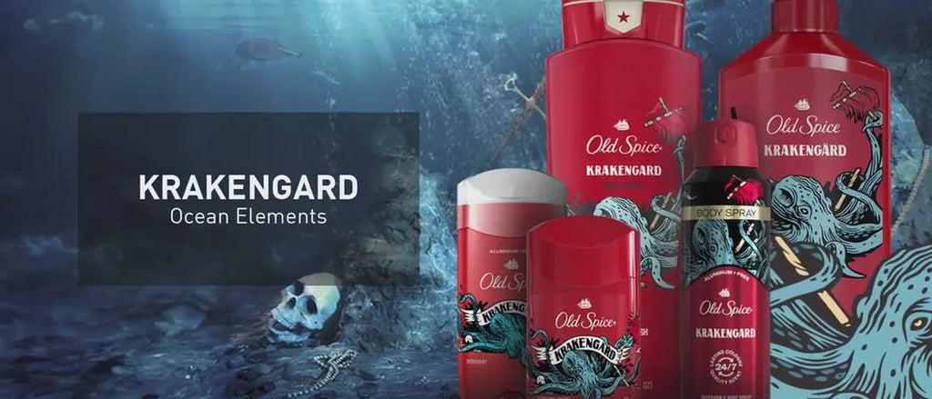 Old Spice Men's Krakenguard Body Wash Pump - Scented - 33.4 fl oz