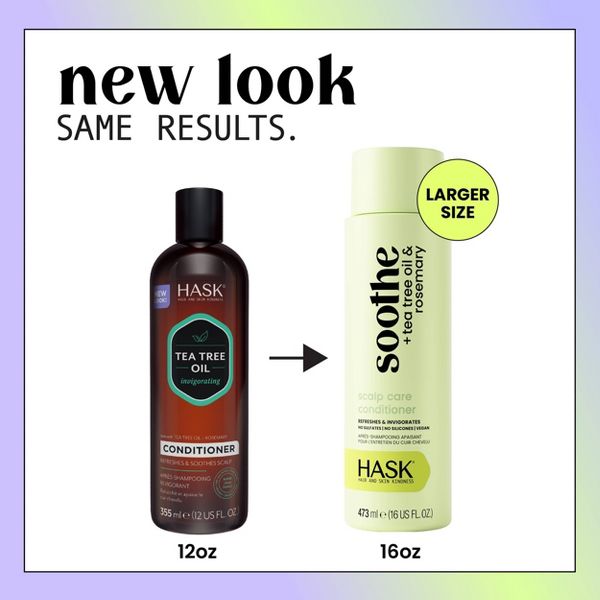 Hask Soothe + Tea Tree Oil Scalp Care Conditioner - 16oz