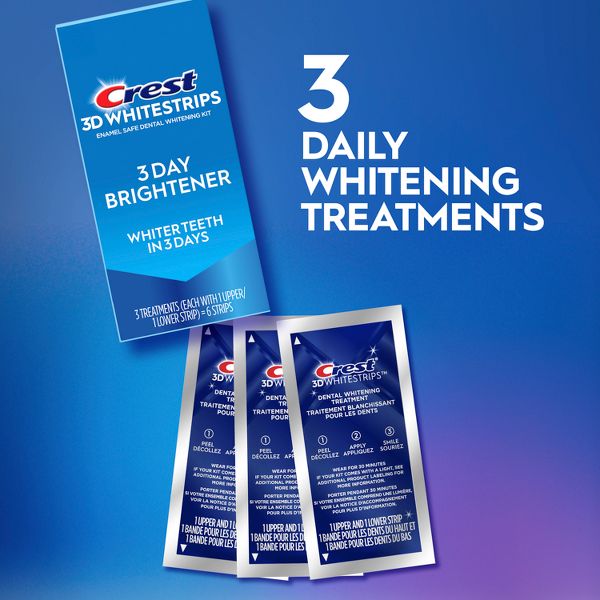 Crest 3DWhite 3 Day Brightener Teeth Whitening System - 3 Treatments